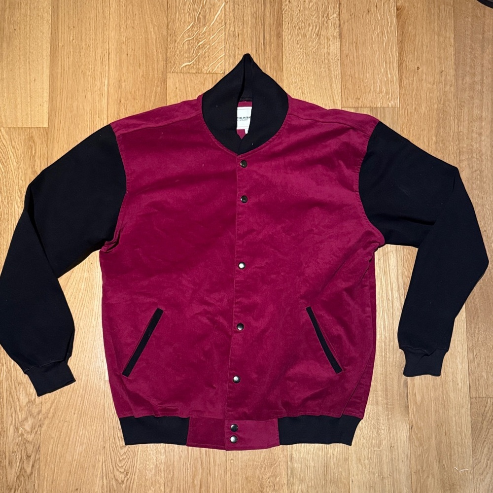 Youths in Balaclava Bomber Varsity Jacket